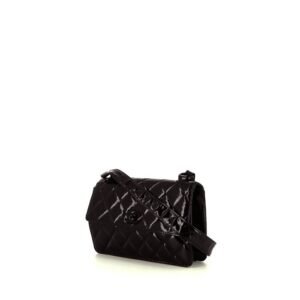 Chanel Vintage handbag in black patent quilted leather