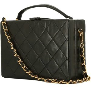 Chanel Vintage handbag in black quilted leather