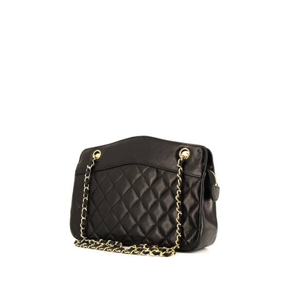 Chanel Vintage handbag in black quilted leather