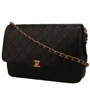 Chanel Vintage handbag in black quilted leather