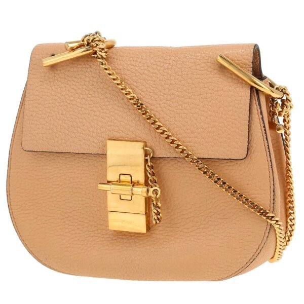 Chloé Drew bag in beige grained leather