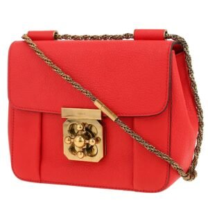 Chloé Elsie shoulder bag in red leather