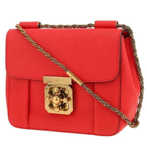 Chloé Elsie shoulder bag in red leather