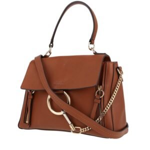 Chloé Faye shoulder bag in gold leather