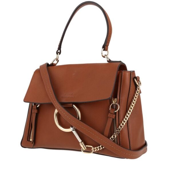 Chloé Faye shoulder bag in gold leather
