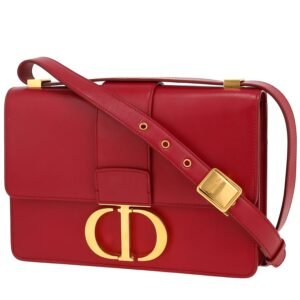 Dior 30 Montaigne shoulder bag in red leather