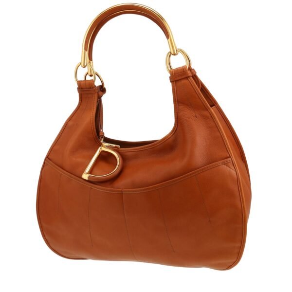 Dior 61 handbag in brown leather