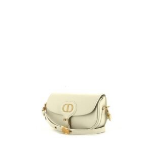 Dior Bobby East-West shoulder bag in off-white leather