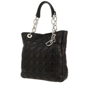 Dior Dior Soft handbag in black leather cannage