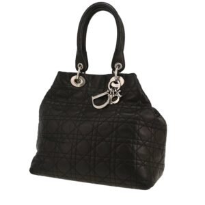 Dior Dior Soft handbag in black leather cannage