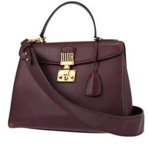 Dior Dioraddict shoulder bag in burgundy leather