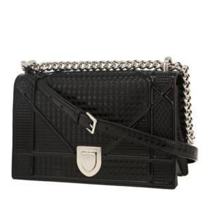 Dior Diorama handbag in black patent leather