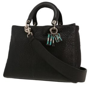 Dior Diorissimo handbag in black buffalo leather