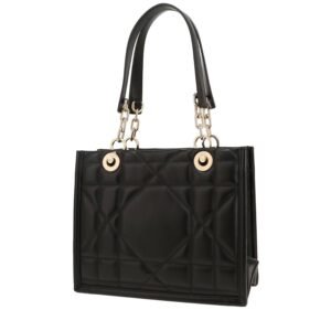 Dior Essential shopping bag in black leather cannage