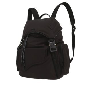 Dior Hit the Road backpack in black canvas and black leather