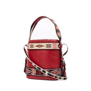 Dior Hobo Diorodéo handbag in burgundy leather and multicolor canvas