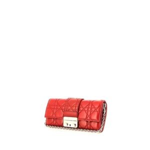 Dior Miss Dior Promenade pouch in red leather cannage