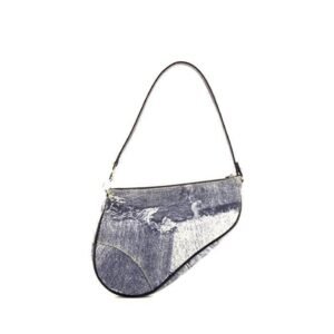 Dior Saddle handbag in blue denim canvas