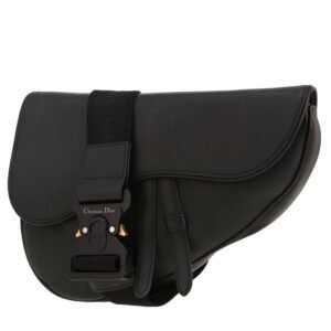Dior Saddle shoulder bag in black leather