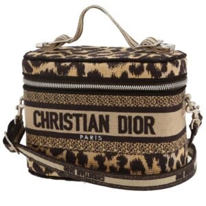 Dior Travel Vanity shoulder bag in beige and black canvas