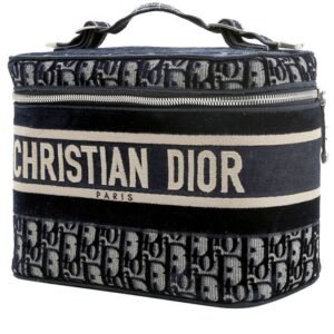 Dior Travel Vanity vanity case in blue monogram canvas Oblique