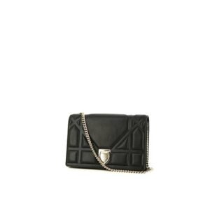 Dior Wallet on Chain shoulder bag in black leather