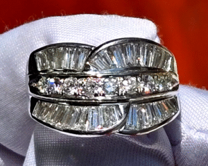 Exquisite 1.92ct Diamond Platinum Ring, Size 7.5- R9966