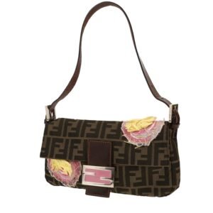 Fendi Baguette handbag in brown logo canvas