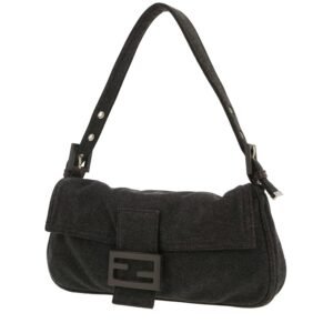 Fendi Baguette handbag in grey canvas