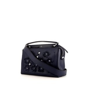 Fendi Dotcom shoulder bag in blue leather