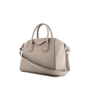 Givenchy Antigona small model handbag in grey grained leather