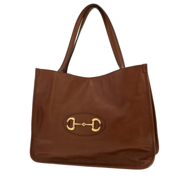 Gucci 1955 Horsebit shopping bag in brown leather