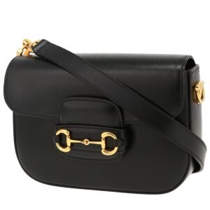 Gucci 1955 Horsebit small model shoulder bag in black leather