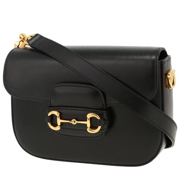 Gucci 1955 Horsebit small model shoulder bag in black leather