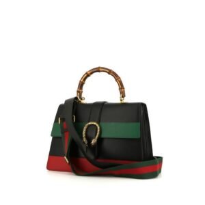 Gucci Dionysus shoulder bag in black, green and red leather