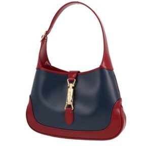 Gucci Jackie handbag in burgundy and blue leather