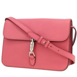 Gucci Jackie Soft shoulder bag in pink grained leather