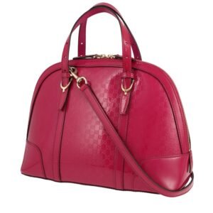 Gucci Microguccissima handbag in pink patent leather