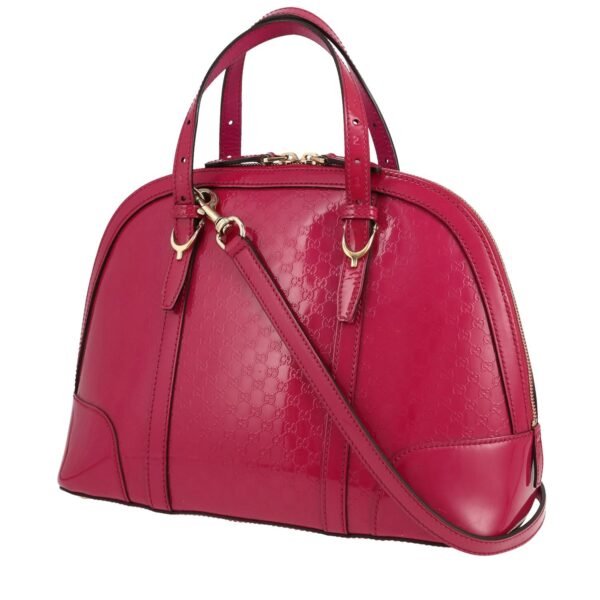 Gucci Microguccissima handbag in pink patent leather