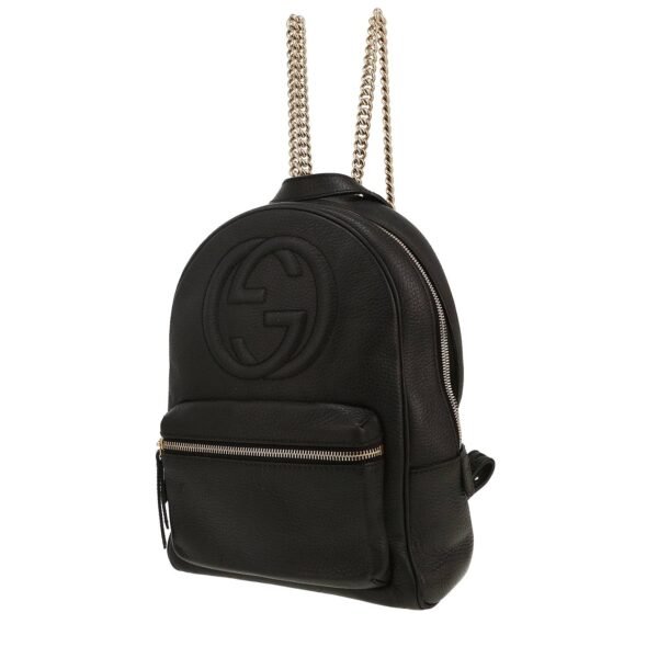 Gucci Soho backpack in black grained leather