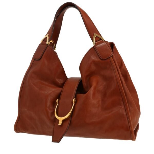 Gucci Stirrup handbag in brown leather