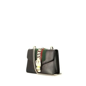 Gucci Sylvie handbag in black leather