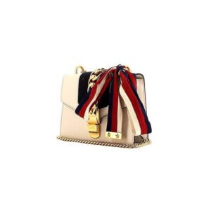 Gucci Sylvie shoulder bag in white leather