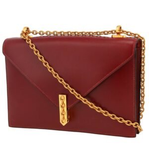 Hermès Alcazar handbag in burgundy box leather