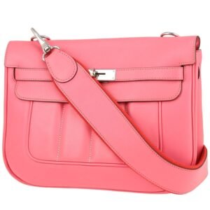 Hermès Berline shoulder bag in Rose Lipstick Swift leather