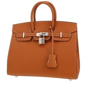 Hermès Birkin 25 cm handbag in gold epsom leather