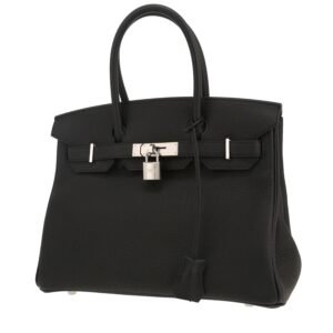 Hermès Birkin 30 cm handbag in black epsom leather