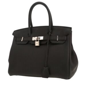 Hermès Birkin 30 cm handbag in black togo leather