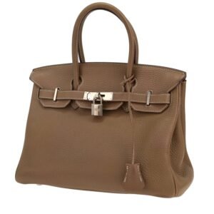 Hermès Birkin 30 cm handbag in etoupe togo leather