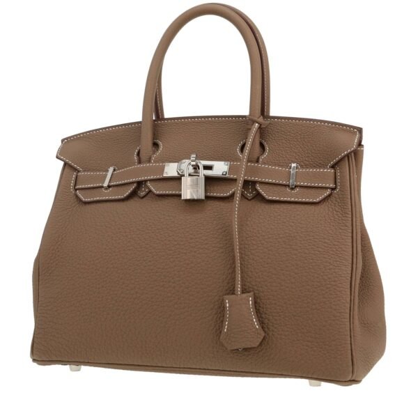 Hermès Birkin 30 cm handbag in etoupe togo leather